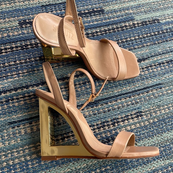 SCHUTZ FILIPA SANDAL -TRUE BEIGE SIZE 6 - Picture 5 of 10